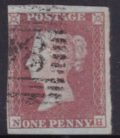 GB Victoria Penny Red Imperf  With Scottish Type Cancel  ; Good Used (NH) - Usados