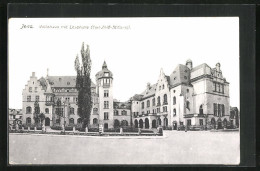 AK Jena, Volkshaus Mit Lesehalle  - Jena