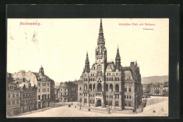 AK Reichenberg / Liberec, Altstädter Platz Mit Rathaus  - Tschechische Republik