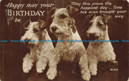R645720 Happy May Your Birthday Be. Three Dogs. RP. 1936 - Monde