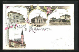 Lithographie Kralupy N. V., Sokolovna, Nadrazi, Skola, Namesti  - Repubblica Ceca