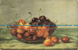 R645742 Still Life. Cherries In A Bowl. Alfred Stiebel. Alpha Series No. 464. M. - World