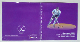 Argentine - Bulletin D'information De La Poste Sur Les émissions Lors De La Coupe Du Monde De Roller Hockey 2001. - Cartas & Documentos