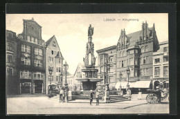AK Lübeck, Brunnen Und Restaurant Am Klingenberg  - Luebeck