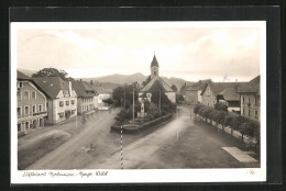 AK Bodenmais /Bayer. Wald, Marktplatz Mit Kirche  - Bodenmais