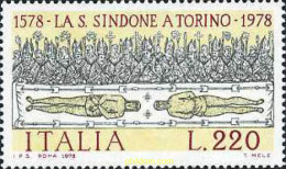 131288 MNH ITALIA 1978 4 CENTENARIO DEL TRASPASO DE SAINT SUAIRE A TURIN - 1. ...-1850 Vorphilatelie