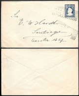 Chile 5c Postal Stationery Cover Mailed Locally 1890s - Chili