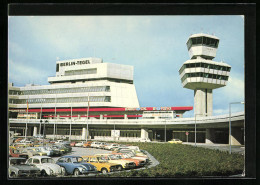 AK Berlin-Tegel, Flughafen Mit Parkplatz Und Tower  - Altri & Non Classificati