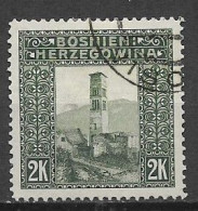 BOSNIA EZERGOVINA  1906 VEDUTE UNIF. 43  USATO VF - Bosnien-Herzegowina