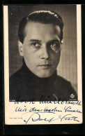 AK Schauspieler Rolf Weih Nachdenklich Seitlich Schauend, Autograph  - Actors