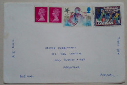 Royaume-Uni - Enveloppe Aérienne Avec Divers Timbres (1987) - Otros & Sin Clasificación