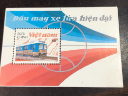 VIET  NAM  STAMPS BLOCKS STAMPS-64(1988 Locomotive Z6400-frace)1 Pcs Good Quality - Viêt-Nam