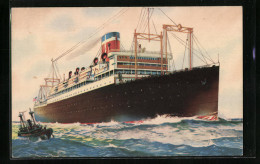 AK Passagierschiff S. S. President Roosevelt In Voller Fahrt  - Paquebots