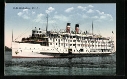 AK Passagierschiff S. S. Richelieu Bei Der Hafeneinfahrt  - Piroscafi