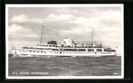 AK Passagierschiff M. V. Royal Sovereign, Auf Hoher See  - Piroscafi