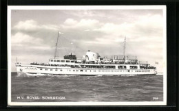 AK Passagierschiff M. V. Royal Sovereign, Auf Hoher See  - Paquebots