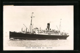 AK Cunard White Ster S. S. Scythia, Passagierschiff  - Passagiersschepen