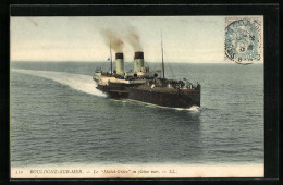 AK Boulogne-sur-Mer, Passagierschiff Mabel-Grace Auf Hoher See  - Piroscafi