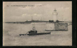 CPA La Rochelle-Pallice - Sous Marin La Loutre, U-bateau  - Guerre