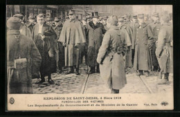 CPA Explosion De Saint-Denis, 4 Mars 1916, Funèrailles Des Victimes-Les Reprèsentants Du Gouvernement Et Du Ministre  - Saint Denis