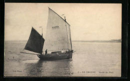 CPA Le Crotoy, Sortie Du Port  - Le Crotoy