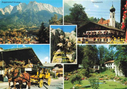 73979204 GRAINAU Panorama Zugspitze Wettersteingebirge Motiv Mit Kirche Edelweis - Autres & Non Classés