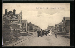 CPA Fort-Mahon-Plage, Perspective Sur L`Avenue  - Fort Mahon