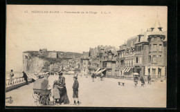 CPA Mers-les-Bains, Promenade De La Plage  - Mers Les Bains