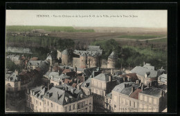 CPA Pèronne, Vue Du Chateau Et De La Partie N.-O. De La Ville, Prise De La Tour St-Jean  - Sonstige & Ohne Zuordnung