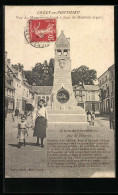 CPA Crécy-en-Ponthieu, Vue Du Monument à Jean De Boheme (1906)  - Altri & Non Classificati