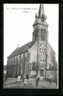 CPA Halloy-lès-Pernois, L`Èglise  - Other & Unclassified