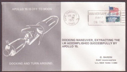 US Space Cover 1971. "Apollo 15" / LM Docking - Estados Unidos