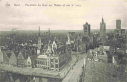73979151 Gand__GENT_Belgie Panorama Du Quai Aux Herbes Et Des Troix Tours - Gent