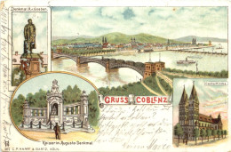 Gruss Aus Coblenz - Litho - Koblenz