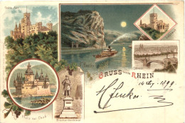 Gruss Vom Rhein - Litho - Autres & Non Classés