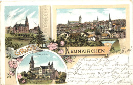 Gruss Aus Neunkirchen - Litho - Kreis Neunkirchen