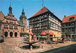 73979029 Buchen__Odenwald Altes Rathaus Mit Pilgrim Von Buchheim Brunnen Altstad - Buchen