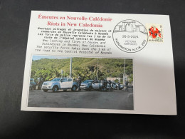 28-5-2024 (6 Z 22) (émeute) Riots In New Caledonia - New Looting & Fires In Nouméa Police Re-take 1km Road To Hospital - Autres & Non Classés