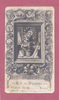 Santino, Holy Card - N.S. Di Pompei- Pagellina Ricordo Della  Prefessione Solenne E Velazione Di Suor M.Cecilia - Autres & Non Classés