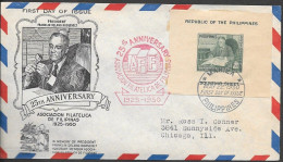 Philippines FDC Cover 1950. Philately Association President Roosevelt - Philippines