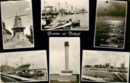 73949252 Delfzijl_Delfzyl_NL Molen Haven Avondstemming Monument Soda Industrie - Autres & Non Classés