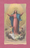 Santino, Holy Card- Beatissima Vergine Maria. Con Approvazione Ecclesiastica. Ed. Enrico Bertarelli N° 2-395. - Images Religieuses