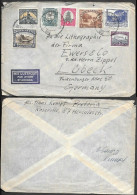 South Africa Pretoria Cover To Germany 1951. Multiple Stamps - Brieven En Documenten