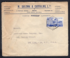 Portuguese MOZAMBIQUE 1946 Advertising Cover To USA, $1.75 Single Use  (p4052) - Mozambique