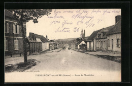 CPA Pierrepont-sur-Avre, Route De Montdidier  - Montdidier