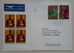 Liechtenstein - Enveloppe à Air Circulé Avec Timbres à Thème Religion (1971) - Gebruikt