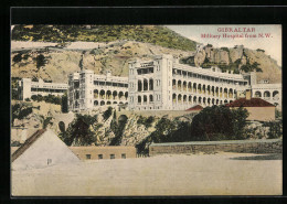 Postal Gibraltar, Military Hospital From N. W.  - Gibilterra