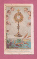 Santino, Holy Card- Santissimo E Divinissimo Sacramento. Imprimatur 15.7.1898- Dim. 108x 65mm - Devotion Images