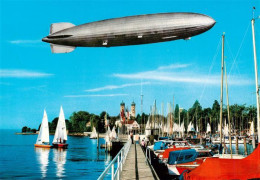 73907814 Friedrichshafen Bodensee Yachthafen Mit Luftschiff Hindenburg LZ 129 - Friedrichshafen