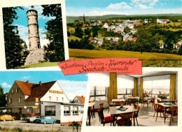 73907724 Seesbach Aussichtsturm Panorama Gasthaus Pension Jaegersruhe Gastraum - Sonstige & Ohne Zuordnung